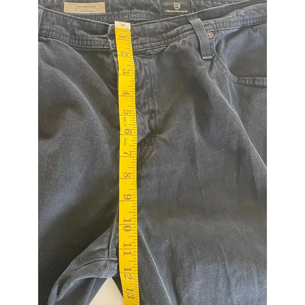 AG Adriano Goldschmied‎ The Graduate Black Jeans Men 38X32